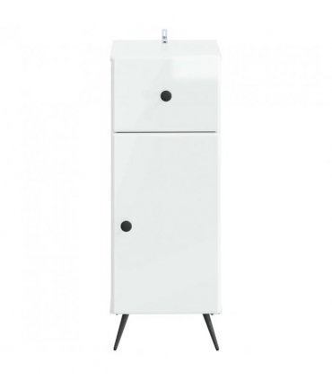 vidaXL Bathroom Storage Cainet BREDA High Gloss White 30 x 31 x 80 cm