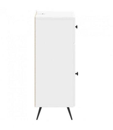 vidaXL Bathroom Storage Cainet BREDA High Gloss White 30 x 31 x 80 cm