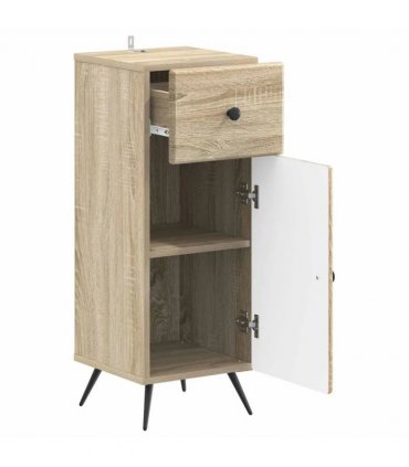vidaXL Bathroom Storage Cainet BREDA Sonoma Oak 30 x 31 x 80 cm