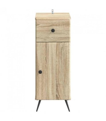 vidaXL Bathroom Storage Cainet BREDA Sonoma Oak 30 x 31 x 80 cm