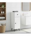 vidaXL Bathroom Storage Cainet BREDA White 30 x 31 x 80 cm