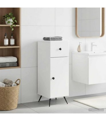 vidaXL Bathroom Storage Cainet BREDA White 30 x 31 x 80 cm
