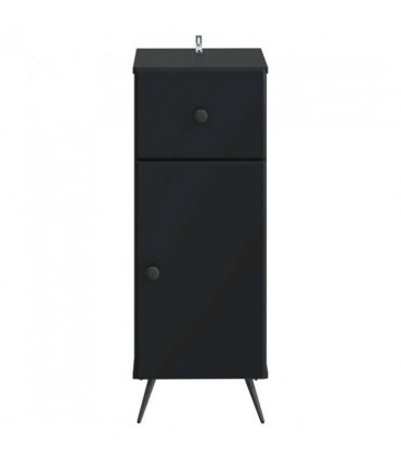 vidaXL Bathroom Storage Cainet BREDA Black 30 x 31 x 80 cm