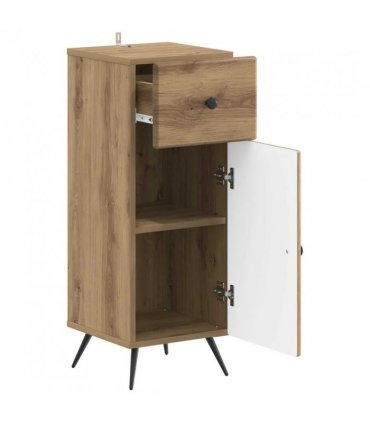 vidaXL Bathroom Storage Cainet BREDA Artisan Oak 30 x 31 x 80 cm