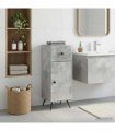 vidaXL Bathroom Storage Cainet BREDA Concrete Grey 30 x 31 x 80 cm