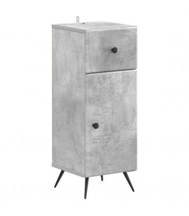 vidaXL Bathroom Storage Cainet BREDA Concrete Grey 30 x 31 x 80 cm