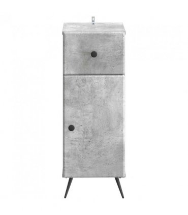 vidaXL Bathroom Storage Cainet BREDA Concrete Grey 30 x 31 x 80 cm