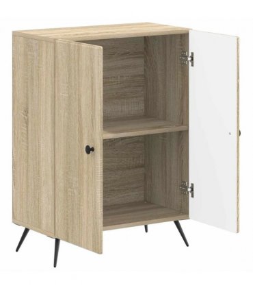 vidaXL Bathroom Storage Cainet BREDA Sonoma Oak 59.5 x 31 x 80 cm