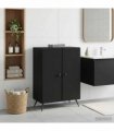 vidaXL Bathroom Storage Cainet BREDA Black 59.5 x 31 x 80 cm
