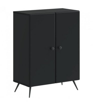 vidaXL Bathroom Storage Cainet BREDA Black 59.5 x 31 x 80 cm