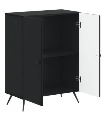vidaXL Bathroom Storage Cainet BREDA Black 59.5 x 31 x 80 cm