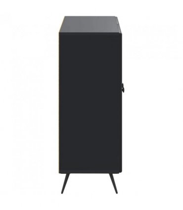 vidaXL Bathroom Storage Cainet BREDA Black 59.5 x 31 x 80 cm