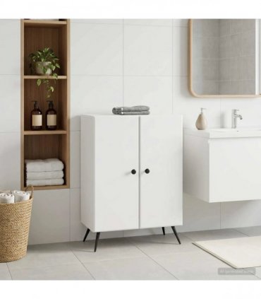 vidaXL Bathroom Storage Cainet BREDA White 59.5 x 31 x 80 cm