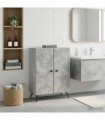 vidaXL Bathroom Storage Cainet BREDA Concrete Grey 59.5 x 31 x 80 cm