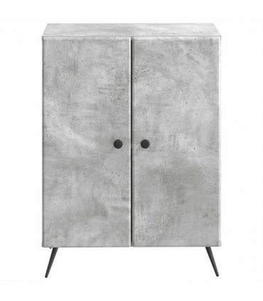 vidaXL Bathroom Storage Cainet BREDA Concrete Grey 59.5 x 31 x 80 cm