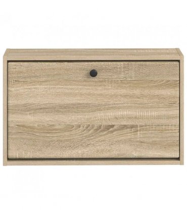 vidaXL Wall-Mounted Shoe Cabinet BREDA 71 x 17 x 43 cm Engineered Wood — Colour: Sonoma oak