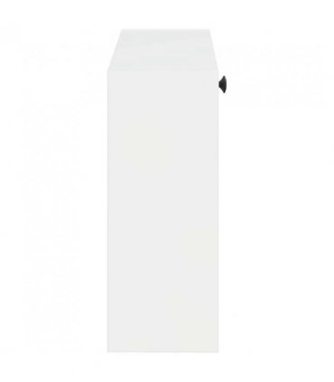 vidaXL Wall-Mounted Shoe Cabinet BREDA 71 x 17 x 43 cm Engineered Wood — Colour: High gloss white