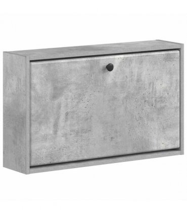 vidaXL Wall-Mounted Shoe Cabinet BREDA 71 x 17 x 43 cm Engineered Wood — Colour: Concrete grey