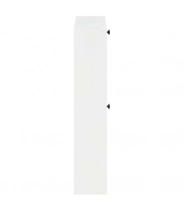 vidaXL Wall-Mounted Shoe Cabinet BREDA 71 x 17 x 86 cm Engineered Wood — Colour: High gloss white