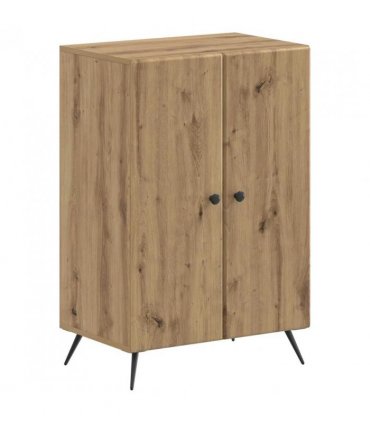 vidaXL Shoe Cabinet BREDA 59.5 x 39.5 x 90 cm Engineered Wood — Colour: Artisan oak