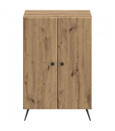 vidaXL Shoe Cabinet BREDA 59.5 x 39.5 x 90 cm Engineered Wood — Colour: Artisan oak