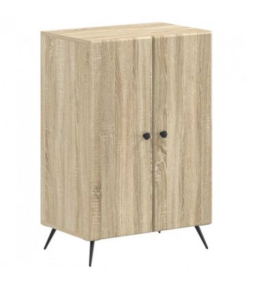 vidaXL Shoe Cabinet BREDA 59.5 x 39.5 x 90 cm Engineered Wood — Colour: Sonoma oak