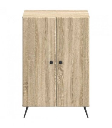vidaXL Shoe Cabinet BREDA 59.5 x 39.5 x 90 cm Engineered Wood — Colour: Sonoma oak