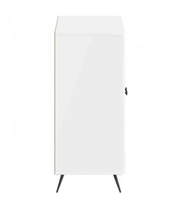 vidaXL Shoe Cabinet BREDA 59.5 x 39.5 x 90 cm Engineered Wood — Colour: High gloss white