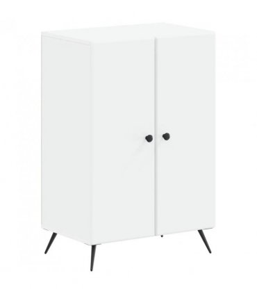 vidaXL Shoe Cabinet BREDA 59.5 x 39.5 x 90 cm Engineered Wood White
