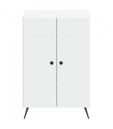 vidaXL Shoe Cabinet BREDA 59.5 x 39.5 x 90 cm Engineered Wood White