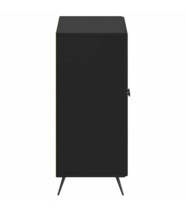 vidaXL Shoe Cabinet BREDA 59.5 x 39.5 x 90 cm Engineered Wood Black