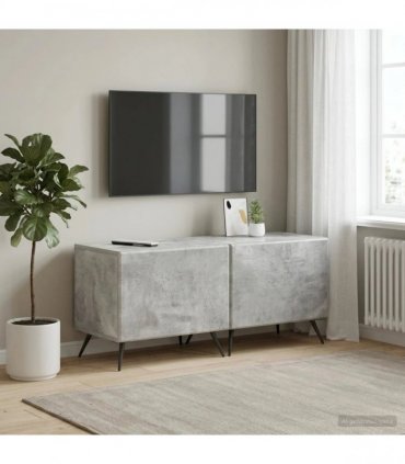 vidaXL TV Cabinet Concrete Grey Engineered Wood — V0672276716