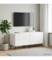 vidaXL TV Cabinet High Gloss White Engineered Wood — V0672276722