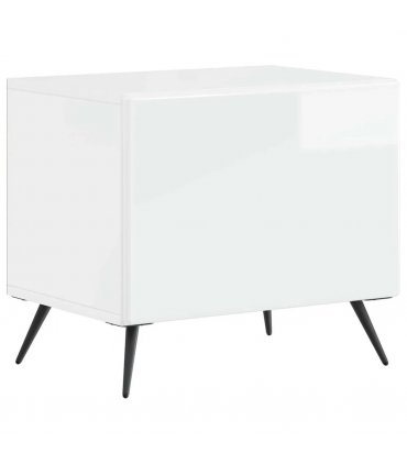 vidaXL TV Cabinet High Gloss White Engineered Wood — V0672276722