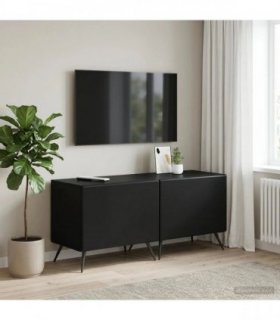 vidaXL TV Cabinet Black Engineered Wood — V0672276724