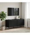 vidaXL TV Cabinet Black Engineered Wood — V0672276724