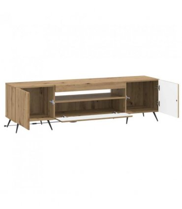 vidaXL LED TV Cabinet Artisan Oak Engineered Wood — V0672276728
