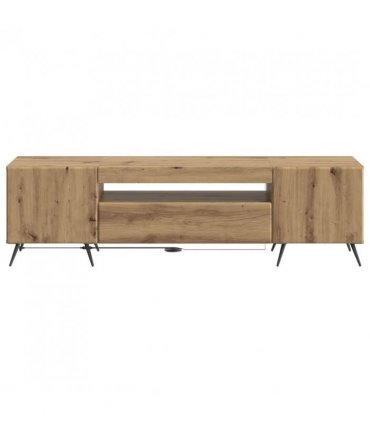 vidaXL LED TV Cabinet Artisan Oak Engineered Wood — V0672276728