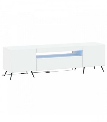 vidaXL LED TV Cabinet White Engineered Wood — V0672276729