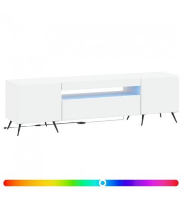 vidaXL LED TV Cabinet White Engineered Wood — V0672276729