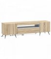vidaXL LED TV Cabinet Sonoma Oak Engineered Wood — V0672276730