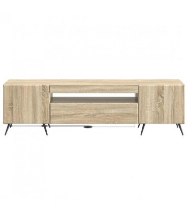 vidaXL LED TV Cabinet Sonoma Oak Engineered Wood — V0672276730