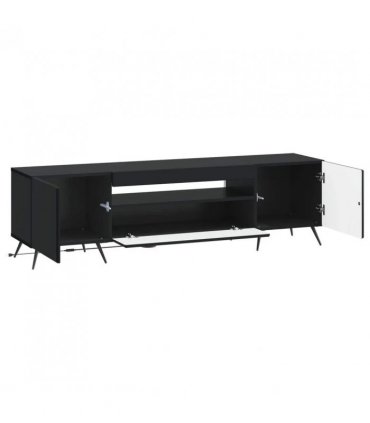 vidaXL LED TV Cabinet Black Engineered Wood — V0672276731