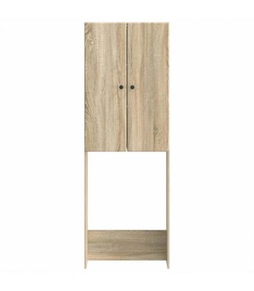 vidaXL Toilet Cabinet BREDA Sonoma Oak 66 x 25.5 x 190 cm