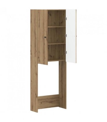 vidaXL Toilet Cabinet BREDA Artisan Oak 66 x 25.5 x 190 cm