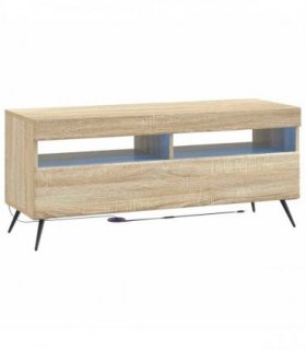 vidaXL LED TV Cabinet Sonoma Oak Engineered Wood — V0672276743