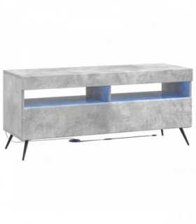 vidaXL LED TV Cabinet Concrete Grey Engineered Wood — V0672276745
