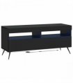 vidaXL LED TV Cabinet Black Engineered Wood — V0672276746