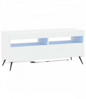 vidaXL LED TV Cabinet White Engineered Wood — V0672276747