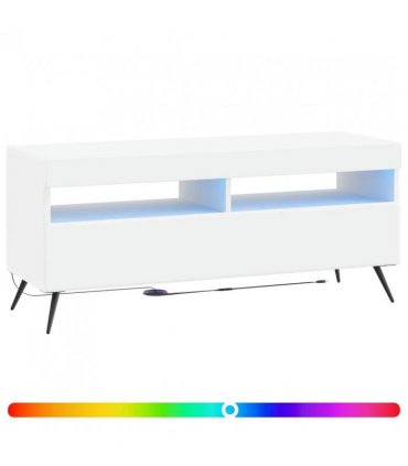 vidaXL LED TV Cabinet White Engineered Wood — V0672276747